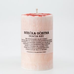 Očistná sviečka Dračia krv – silná ochrana, očista a duchovné spojenie